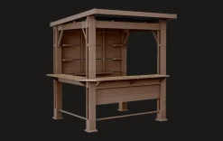 Outlet Signature 7.5x6.5 Bar Gazebo - Pine Brown Gazebos
