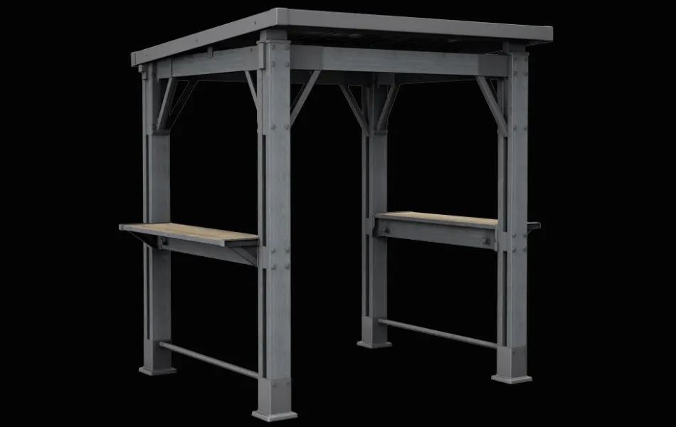 Hot Signature 8x6.5 Grill Gazebo - Ashwood Brown Gazebos