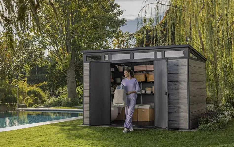 Online Signature 11x7 Storage Shed - Storm Grey Large Sheds