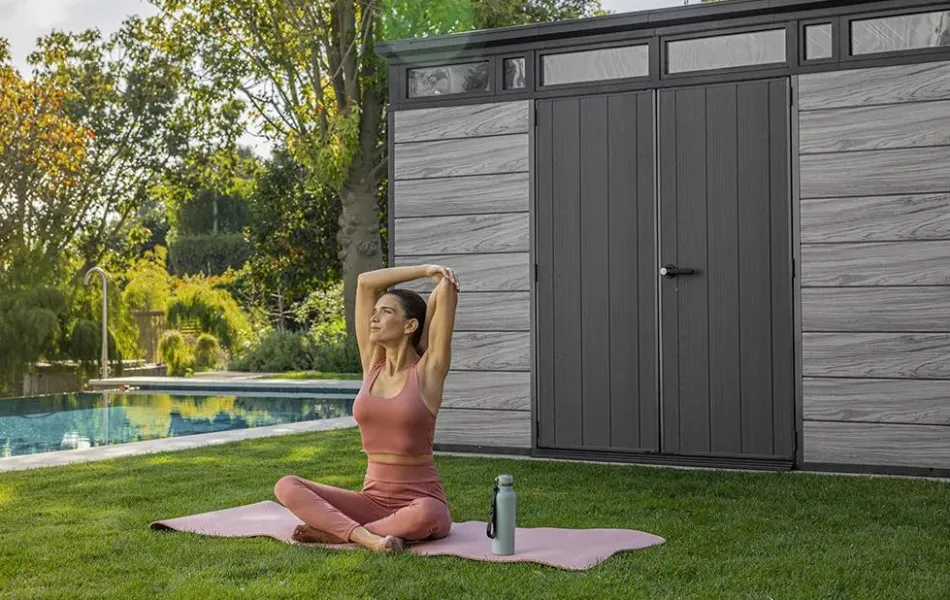 Online Signature 11x7 Storage Shed - Storm Grey Large Sheds