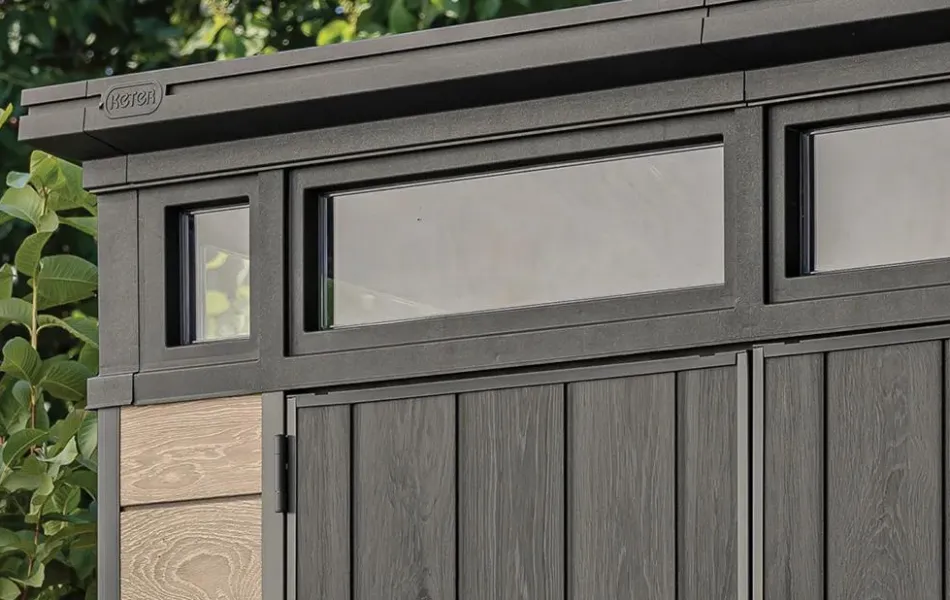 Hot Signature 7x7 Storage Shed - Ashwood Brown Medium Sheds