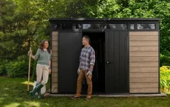 Discount Signature 11x7 Storage Shed - Ashwood Brown Large Sheds