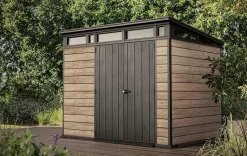 Clearance Signature 9x7 Storage Shed - Ashwood Brown Medium Sheds