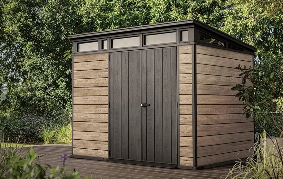 Clearance Signature 9x7 Storage Shed - Ashwood Brown Medium Sheds