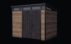 Outlet Signature 9x7 Storage Shed - Walnut Brown Medium Sheds