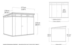 Outlet Signature 9x7 Storage Shed - Walnut Brown Medium Sheds