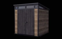 Best Signature 7x7 Storage Shed - Walnut Brown Medium Sheds