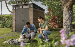 Best Signature 7x7 Storage Shed - Walnut Brown Medium Sheds