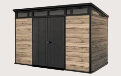 Clearance Signature 11x7 Storage Shed - Pine Brown Large Sheds