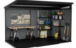 Clearance Signature 11x7 Storage Shed - Pine Brown Large Sheds