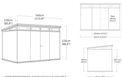 Best Signature 11x7 Storage Shed - Walnut Brown Large Sheds
