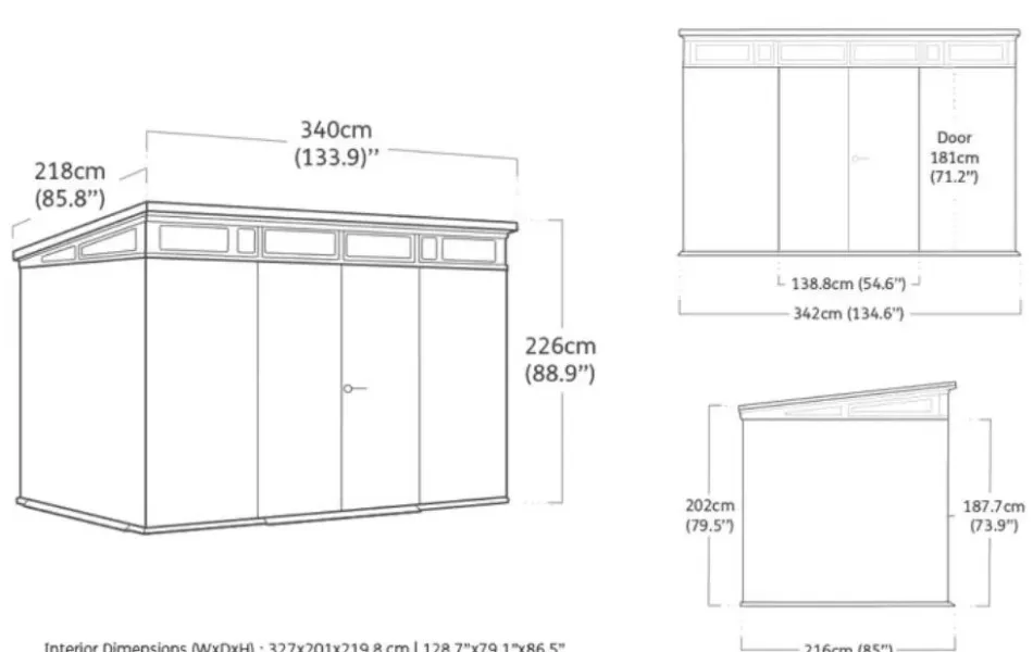 Best Signature 11x7 Storage Shed - Walnut Brown Large Sheds
