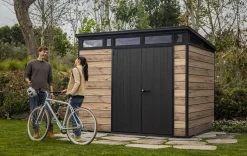 Outlet Signature 9x7 Storage Shed - Pine Brown Medium Sheds