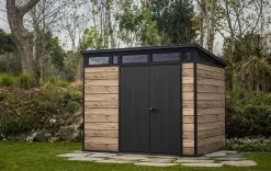 Outlet Signature 9x7 Storage Shed - Pine Brown Medium Sheds