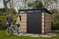 Outlet Signature 9x7 Storage Shed - Pine Brown Medium Sheds