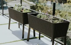 Clearance Splendor 31.7 Gallon Elevated Garden Bed - Brown Garden Beds