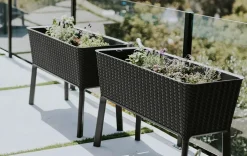 Discount Splendor 31.7 Gallon Elevated Garden Bed - Graphite Garden Beds