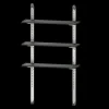 Storage Shed Shelf Kit 40 Inch - Black Shed Shelving & Accessories