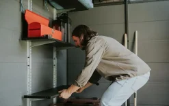 Storage Shed Shelf Kit 40 Inch - Black Shed Shelving & Accessories