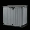 Discount Store-It-Out Prime Storage Shed - Graphite Trash Can Storage Sheds|Horizontal Sheds