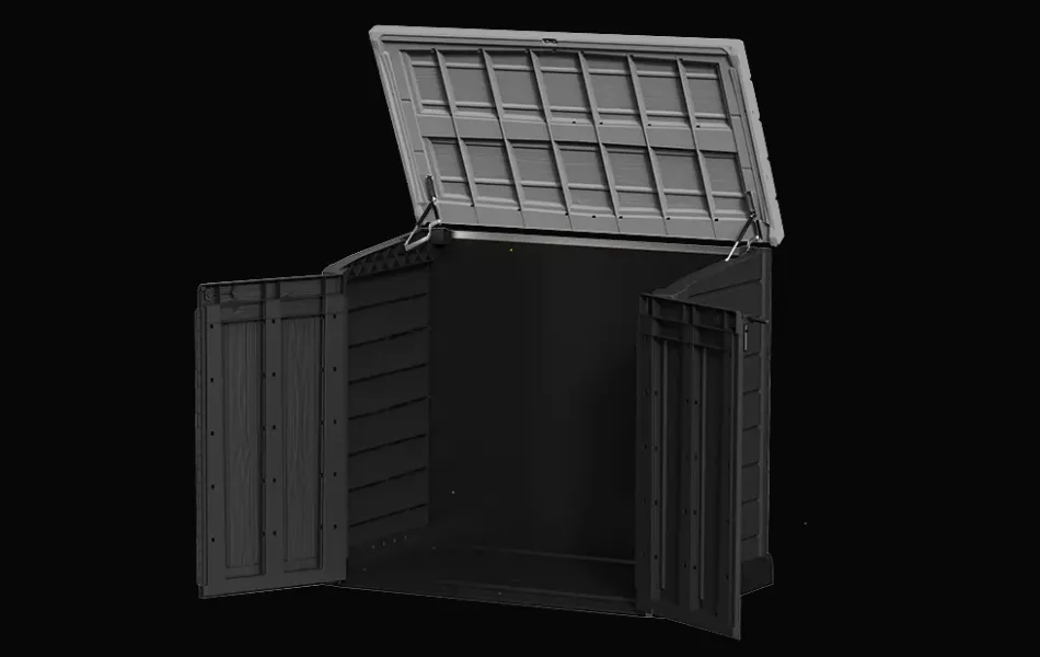 Outlet Store-It-Out Prime XL Storage Shed - Grey Trash Can Storage Sheds|Horizontal Sheds