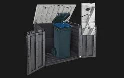 Outlet Store-It-Out Prime XL Storage Shed - Grey Trash Can Storage Sheds|Horizontal Sheds