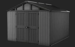 New Stronghold 10x11.5 Storage Shed - Graphite Large Sheds