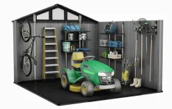 New Stronghold 10x11.5 Storage Shed - Graphite Large Sheds