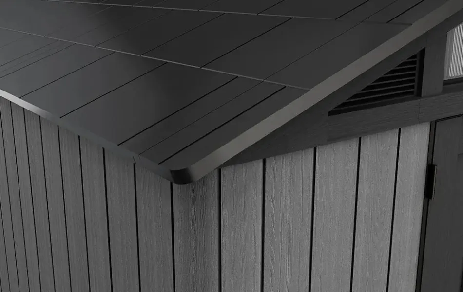 New Stronghold 10x11.5 Storage Shed - Graphite Large Sheds