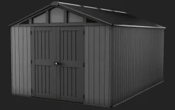 Discount Stronghold 10x15 Storage Shed - Graphite Large Sheds