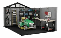 Discount Stronghold 10x15 Storage Shed - Graphite Large Sheds