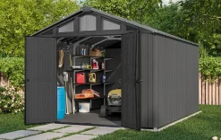 Discount Stronghold 10x15 Storage Shed - Graphite Large Sheds