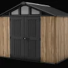 New Stronghold 10x8 Storage Shed - Oak Brown Large Sheds