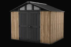 New Stronghold 10x8 Storage Shed - Oak Brown Large Sheds