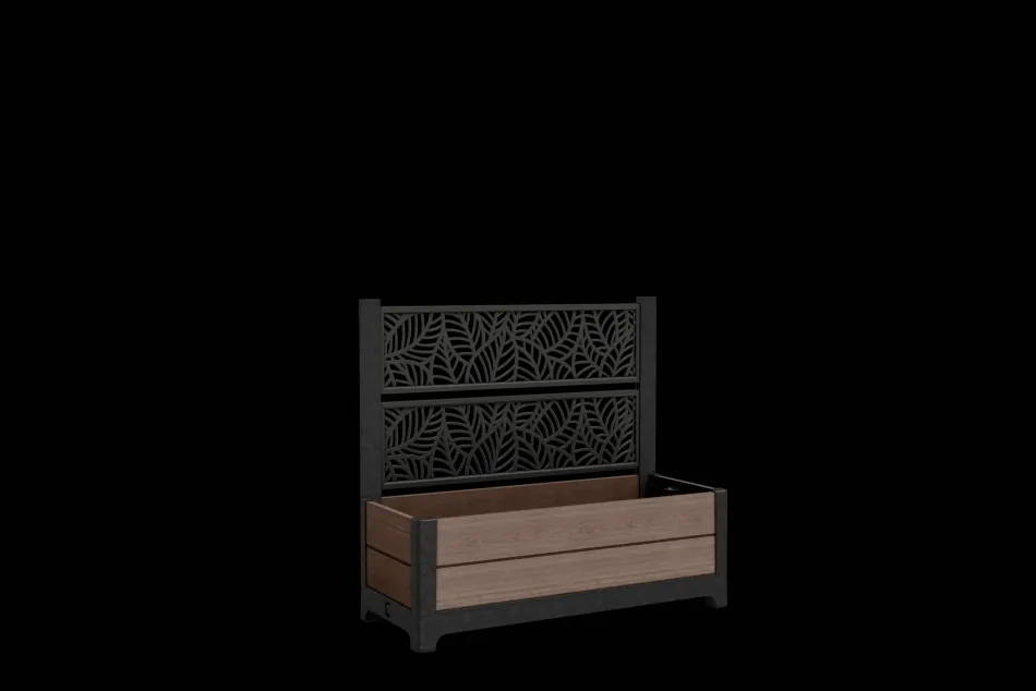 New Tulip 26 Gallon Privacy Screen Planter - Brown Planters|Garden Beds