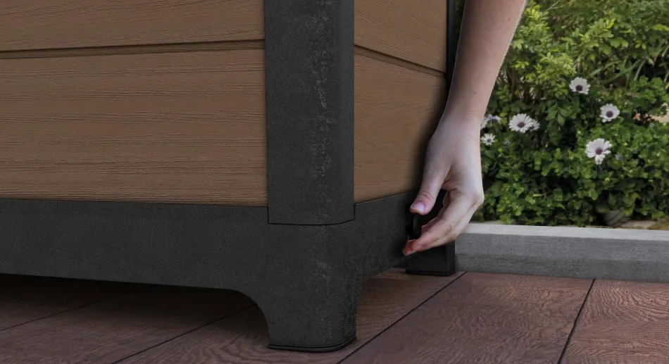 New Tulip 26 Gallon Privacy Screen Planter - Brown Planters|Garden Beds