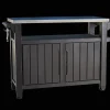Discount Unity XL Outdoor Kitchen Cart with Storage - Brown Outdoor Kitchen Units