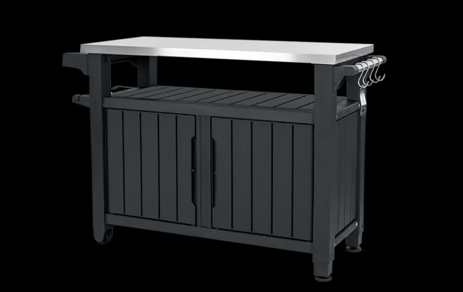 Hot Unity XL Outdoor Kitchen Cart with Storage - Graphite Outdoor Kitchen Units