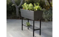 Outlet Urban Bloomer 12.7 Gallon Elevated Garden Bed - Graphite Garden Beds