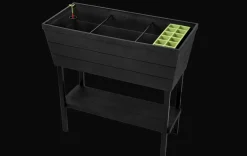 Outlet Urban Bloomer 12.7 Gallon Elevated Garden Bed - Graphite Garden Beds