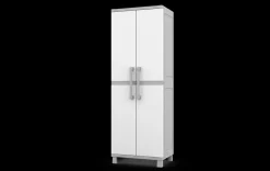 Discount Utility Garage Storage Cabinet - Smoky White Storage Cabinets & Shelving Units