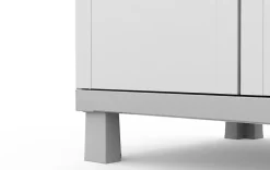 Discount Utility Garage Storage Cabinet - Smoky White Storage Cabinets & Shelving Units