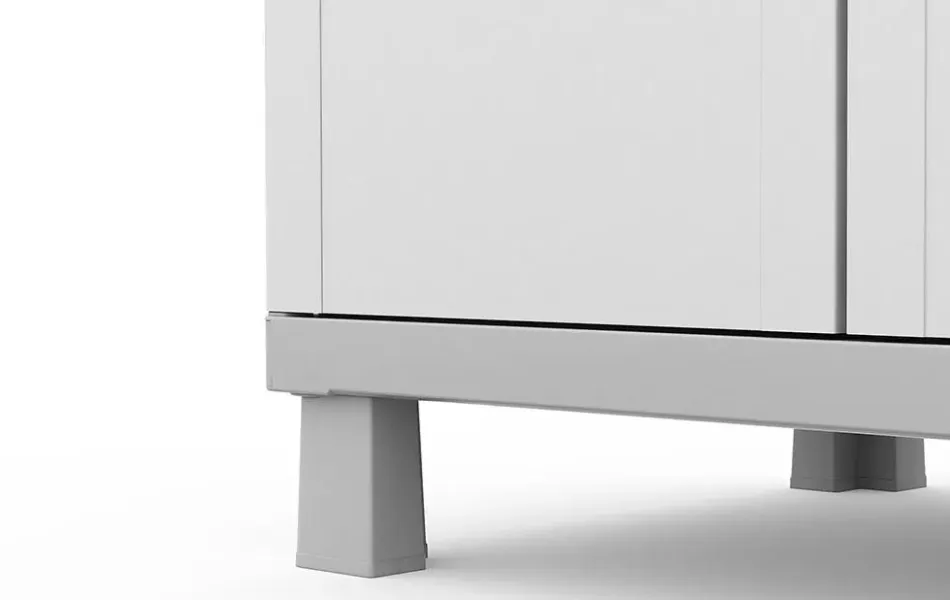 Discount Utility Garage Storage Cabinet - Smoky White Storage Cabinets & Shelving Units