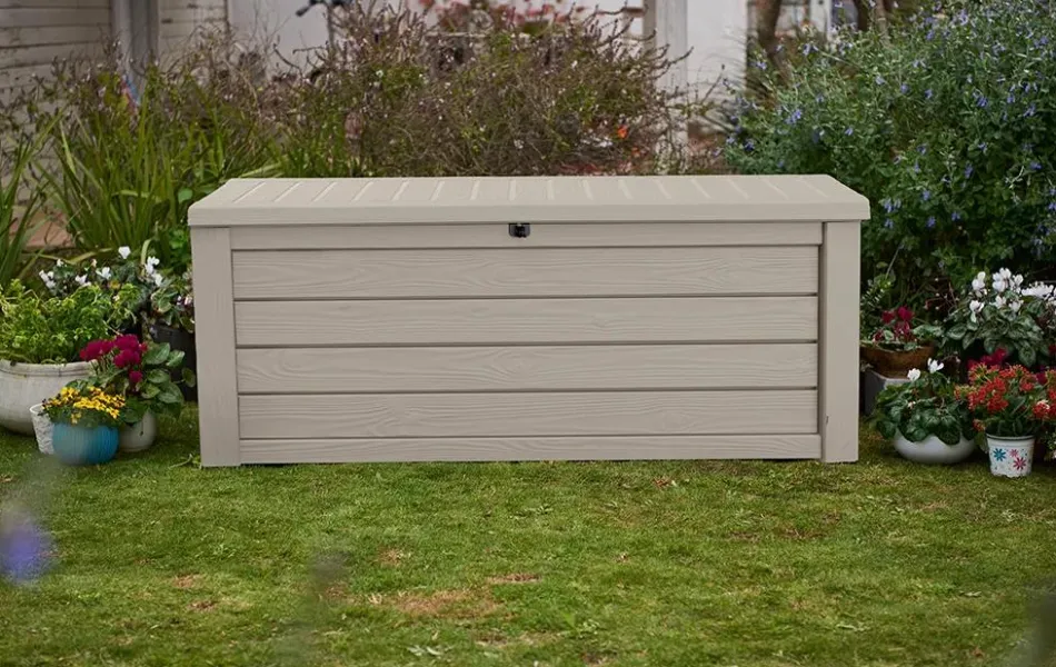 Online Westwood 150 Gallon Deck Box - Beige Large Deck Boxes