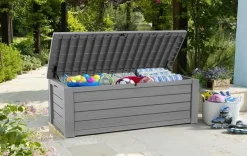 Discount Westwood 150 Gallon Deck Box - Grey Large Deck Boxes
